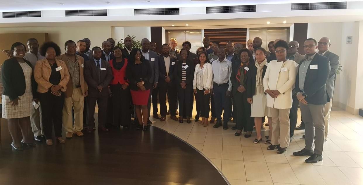 Figure 1: Initial meeting in July 2019 with representatives of ten national malaria programmes, WHO Afro, WWARN Southern African Regional Hub and the Elimination 8 initiative to plan for a regional network to mitigate the threat of antimalarial resistance. 